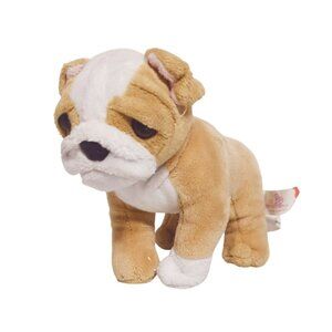 Our Generation Plush Bulldog Puppy Dog Stuffed Animal 8" Tan & White Soft Toy